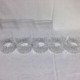 Saint-Louis - 5 Jersey Model Whiskey Glasses/Tumblers