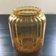 Scandinavian amber glass vase