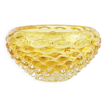 Bol en verre à bulles 'Lenti' de Murano du milieu du siècle par E. Barovier, années 1940.
