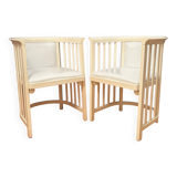 Pair of armchairs designed by Josef Hoffmann for Cabaret Fledermaus, Austri
