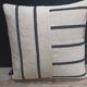Striped woven cushion 40x40cm