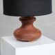 Lampe de Table Mid-Century en Bois, Italie