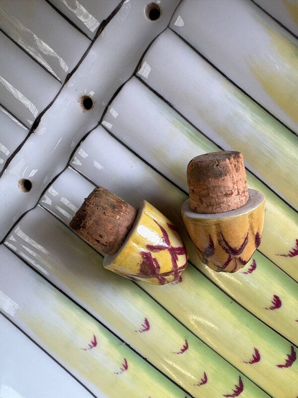 Plat à asperges ancien en porcelaine de Limoges – Pates & Cie – systèm