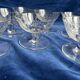 7 coups à champagne en cristal gravé  Baccarat