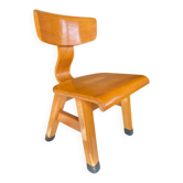 Vintage beech chair from the 1950s-60s.
