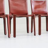 Cab 412 + 414 Dining Chairs by Mario Bellini for Cassina, Italy, Set of 5