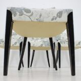 4 1950s Jindrich Halabala dining chairs,Czechoslovakia