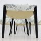4 chaises de salle à manger Jindrich Halabala des années 1950, Tchécoslovaquie