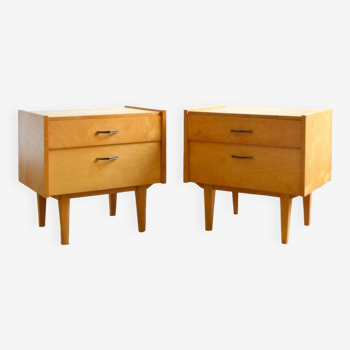 Pair of vintage bedside tables from the 50s and 60s