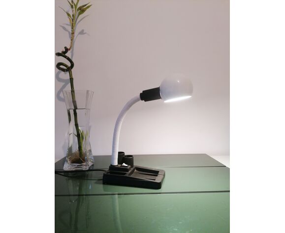 Lampe de bureau vintage avec organiseur ,Veneta Lumi Italie, années 80 |  Selency