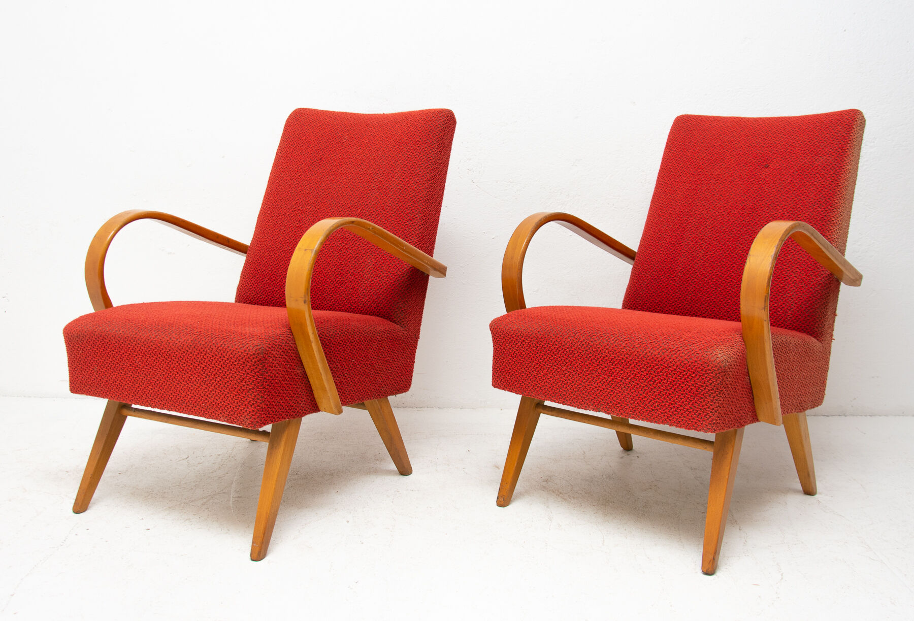 Pair of bentwood armchairs by Jaroslav Šmídek, 1960´s