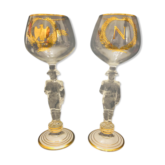 2 Glasses of Napoleon Cognac