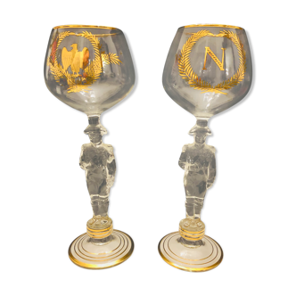 2 verres à cognac Napoléon