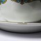 Old Luneville sauce boat, opaque porcelain with polychrome decoration.