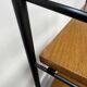 Modular shelf from the 1950s, wood and metal, vintage.