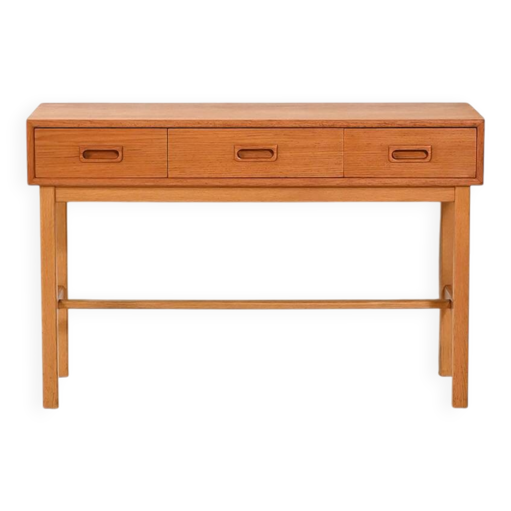 Swedish entryway cabinet in teak and oak