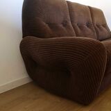 Sofa bed 70s in corduroy