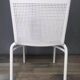 White woven resin garden chair
