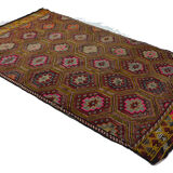 Anatolian handmade kilim rug 330 cm x 181 cm