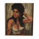 Portrait d'une femme gitane. Huile sur toile signée. Format 12F.