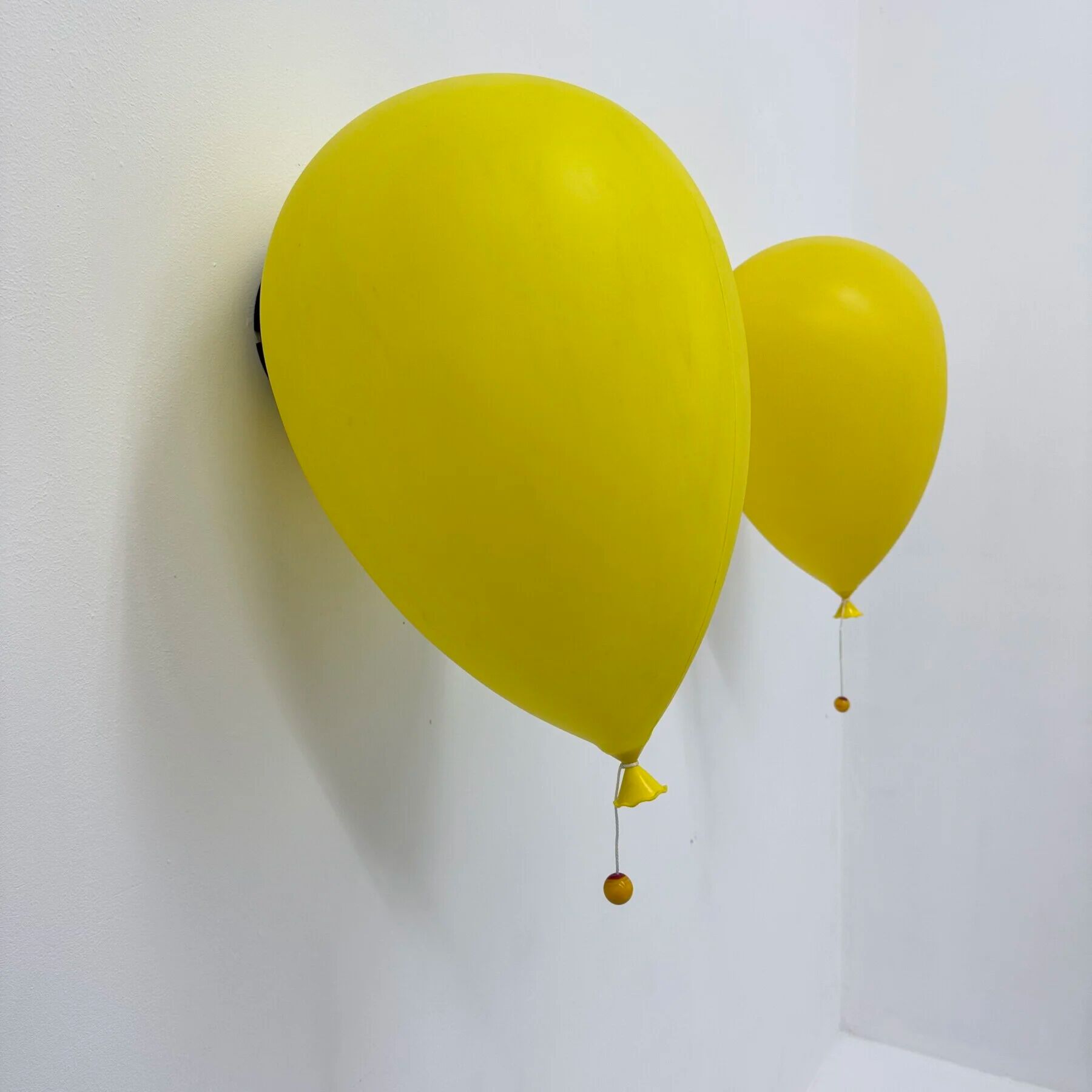 Pair of large Palloncino wall lamps by Yves Christin for Bilumen, 1984