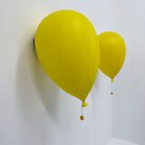 Pair of large Palloncino wall lamps by Yves Christin for Bilumen, 1984