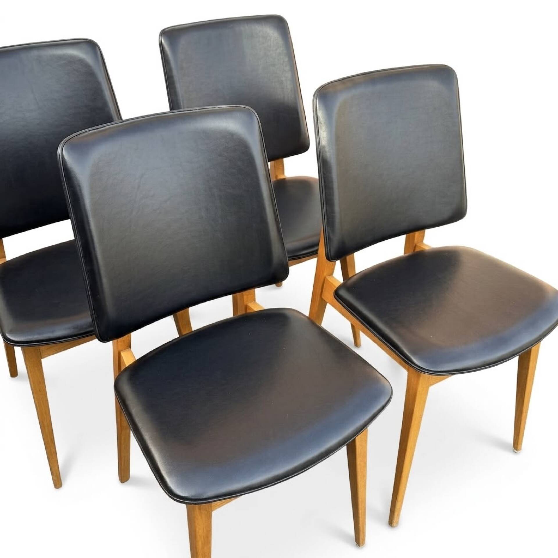 Lot de 6 chaises scandinaves Années 60