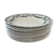 Set of 9 Longwy Earthenware Dinner Plates - Marie-Thérèse Model