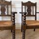 Paire de fauteuils rustiques esprit Charles Dudouyt