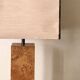 Majestic table lamp in elm burl, C.Mahey design 1970