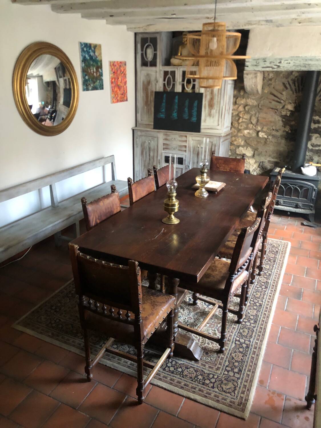 Oak monastery table
