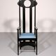 Charles Rennie Mackintosh high back chair Italy