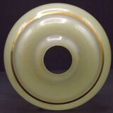 French vintage yellow Art Deco replacement shade with gold detailing 0081.