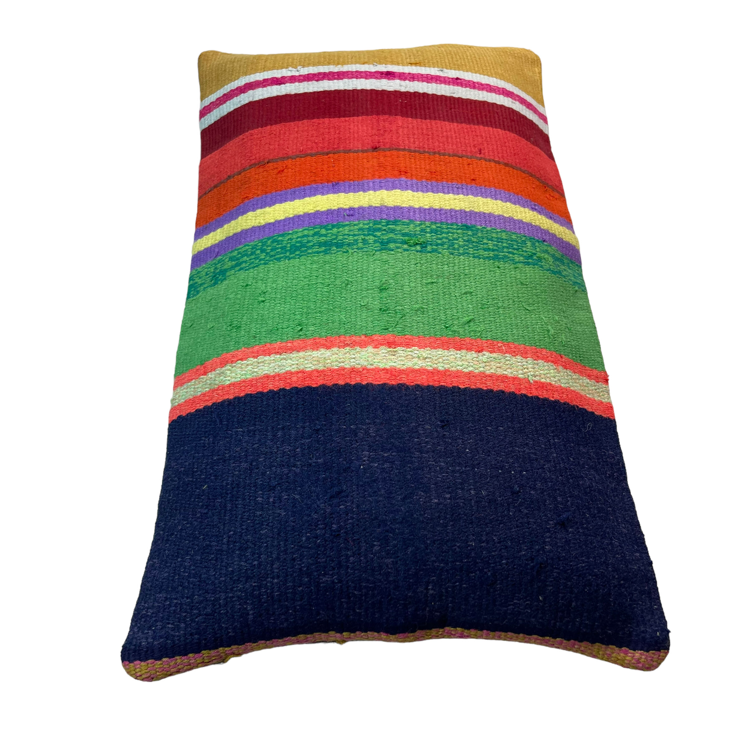 Vintage turkish handmade kilim cushion cover , 30 x 50 cm