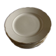 Set of 10 plates 1960 Villeroy & Boch ivory faience with gadroons