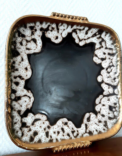 Ceramic cup fat lava style Vallauris 1960