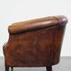 Sheepskin leather club chair