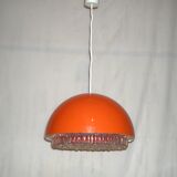 orange pendant light from the 70s
