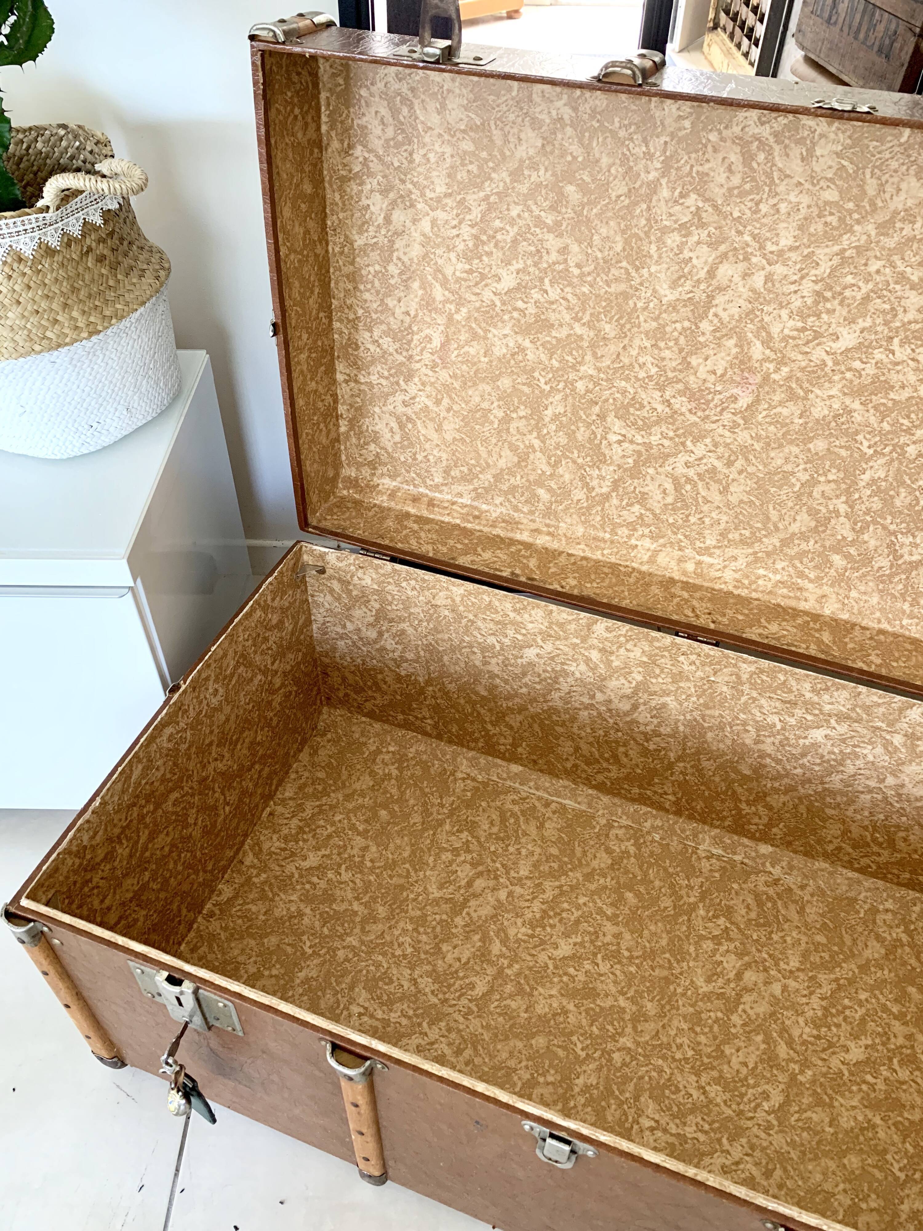 Old  vintage travel trunk