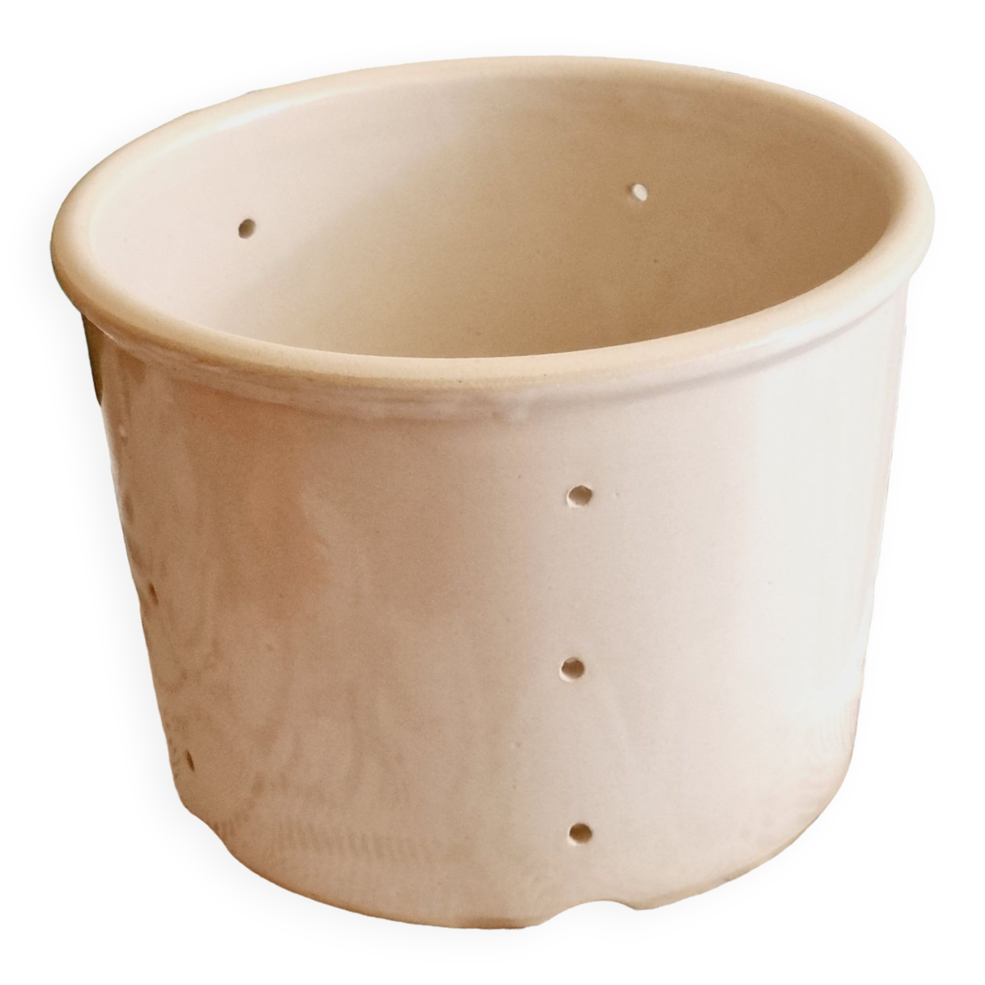 Pot faisselle beige sandstone