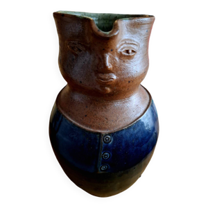 Pichet bicolore anthropomorphe