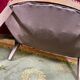 Pair of shepherdess armchairs art deco period red velvet