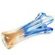 Vase, mid-century modern, glass, designed by J. Hospodka, Czechoslovakia, 1960s