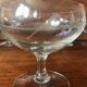Set de cinq coupes à champagne en cristal