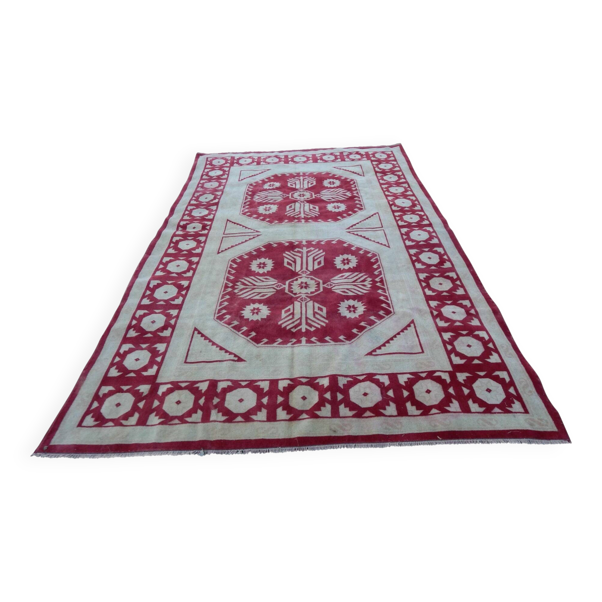 Vintage Turkish rug handmade 199x310 cm