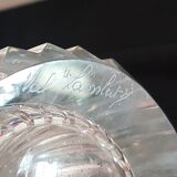 Val Saint Lambert crystal roll vase