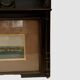 Panoramic view of Venice in a 20th century carved walnut frame