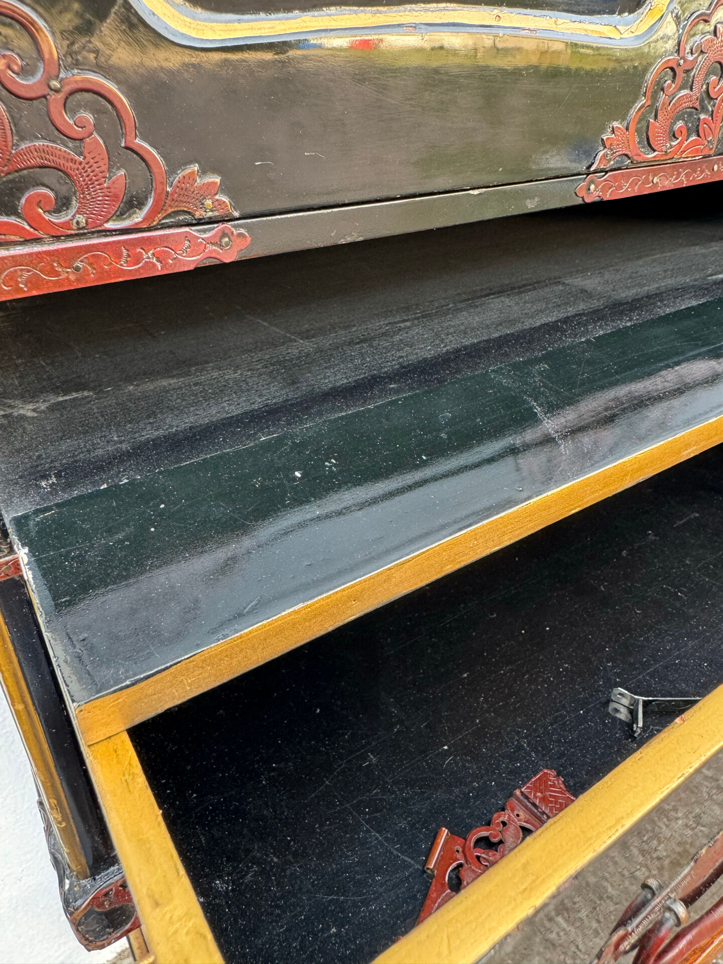 Japanese lacquered tansu from the early 20th century.