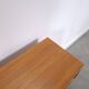 Vintage teak Danish chest of drawers with high slanted legs, side table, sideboard.