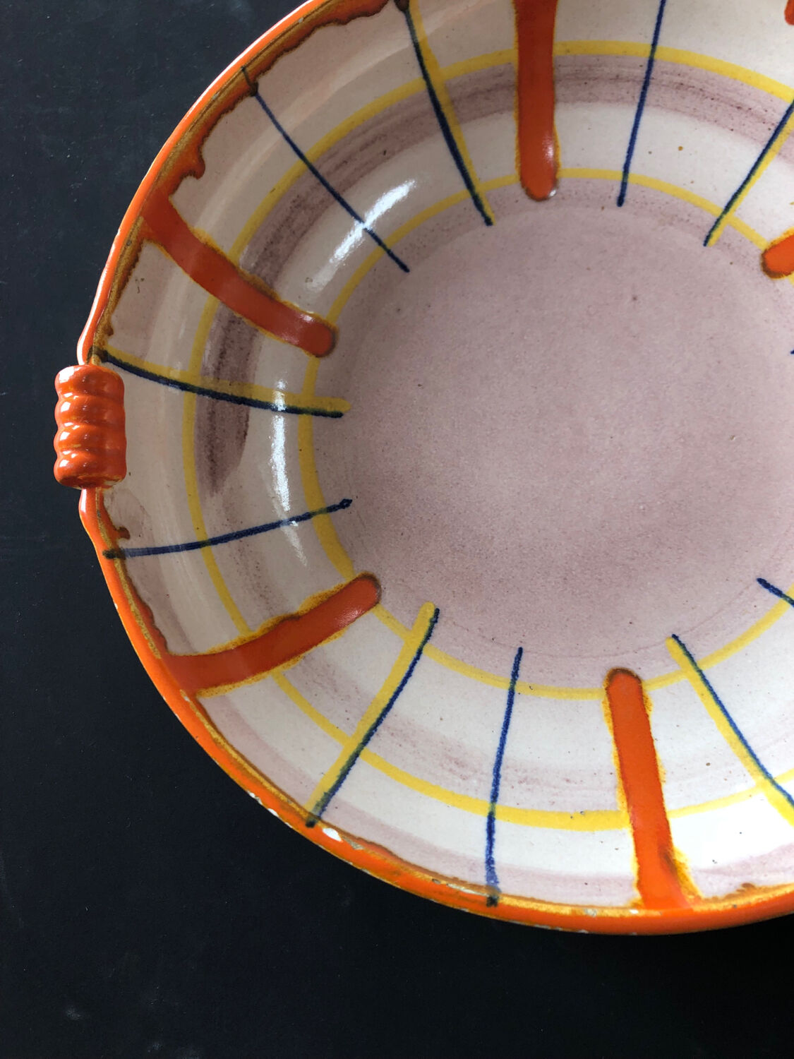 Abstract dish by Elfie Stadtler for Schramberg